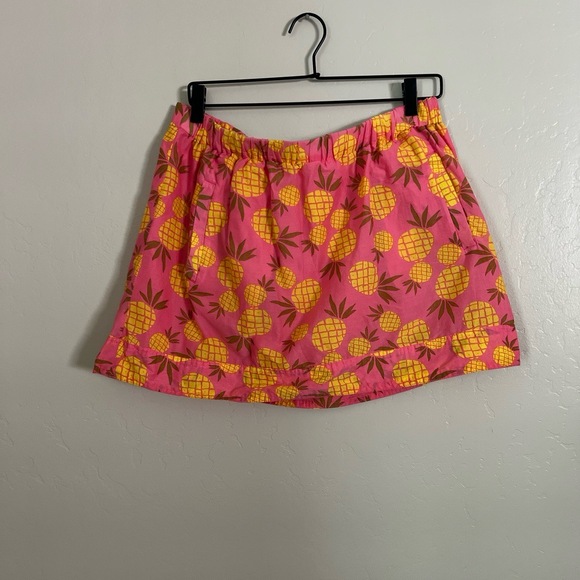 J. Crew Dresses & Skirts - J.Crew Skirt Womens Medium Pink Pineapple Print Beach Tropical